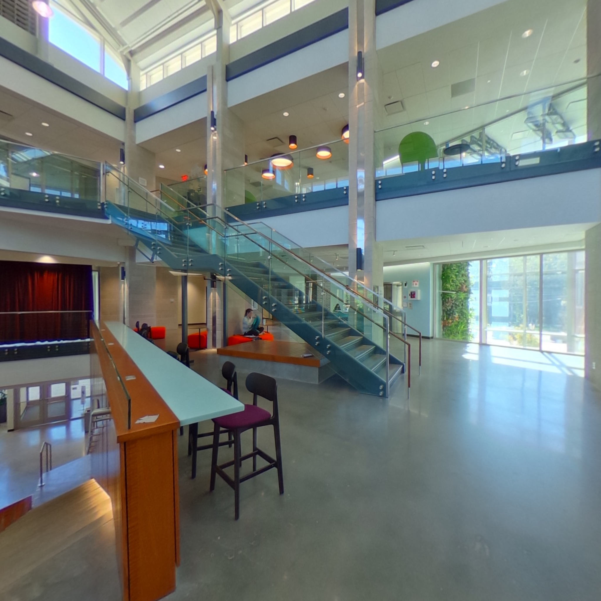 E. Craig Wall Academic Building Atrium